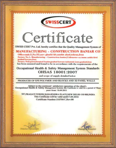 OHSAS 18001:2007 Occupational Health & Safety Management System